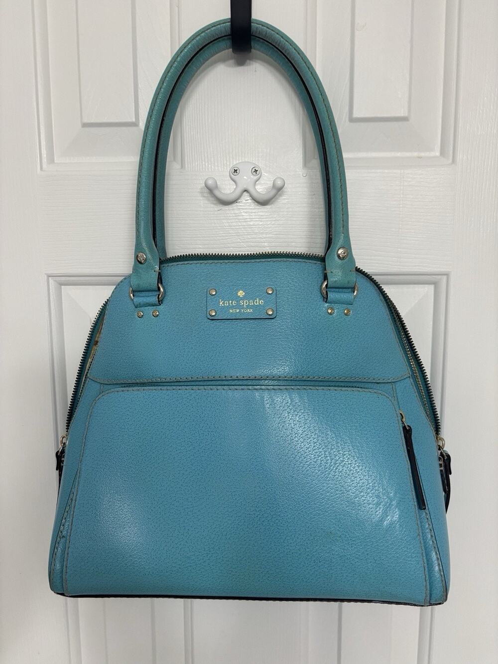 Kate Spade New York - Wellesley Maeda Bag - Turquoise Blue 10.5x15x4